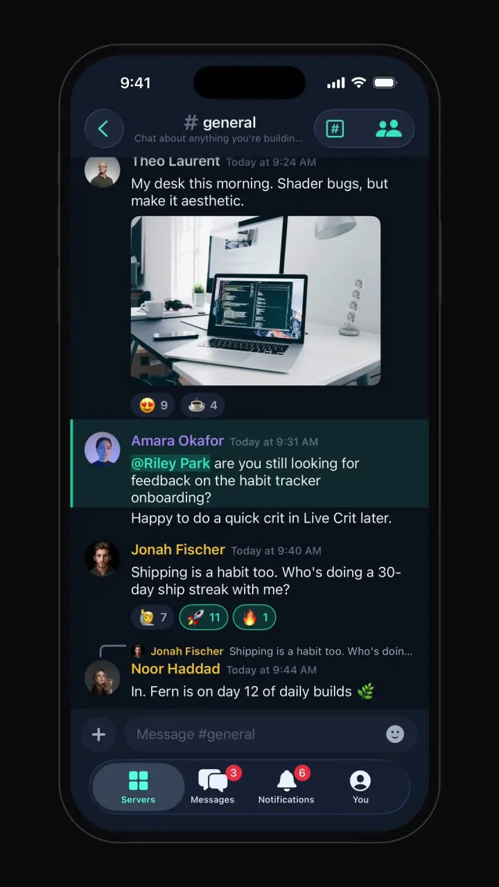 Discord clone template