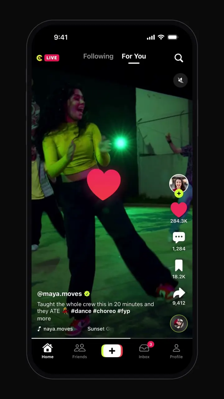 TikTok clone template