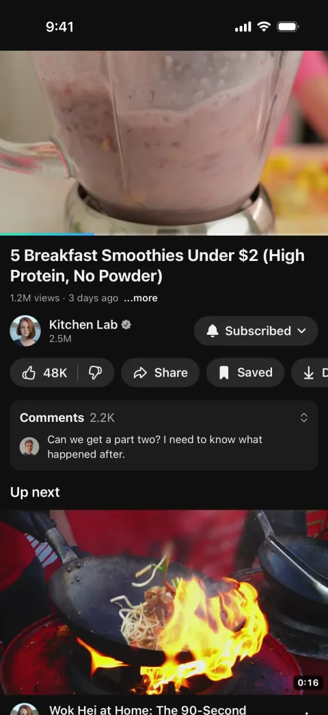 Vidora, a YouTube clone built with Vibecode: screen 2