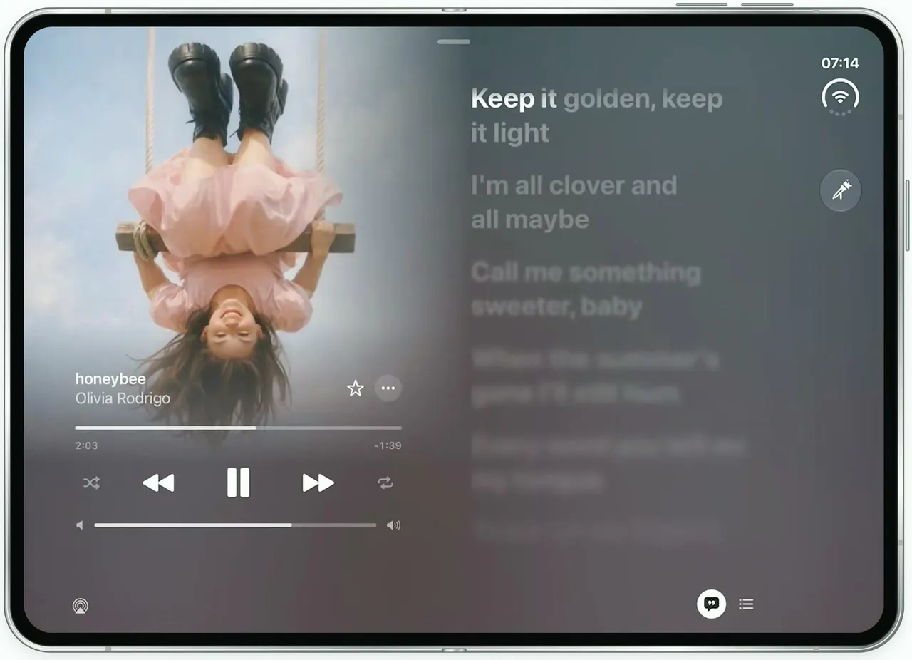 Apple Music Lyrics, music app built with Vibecode