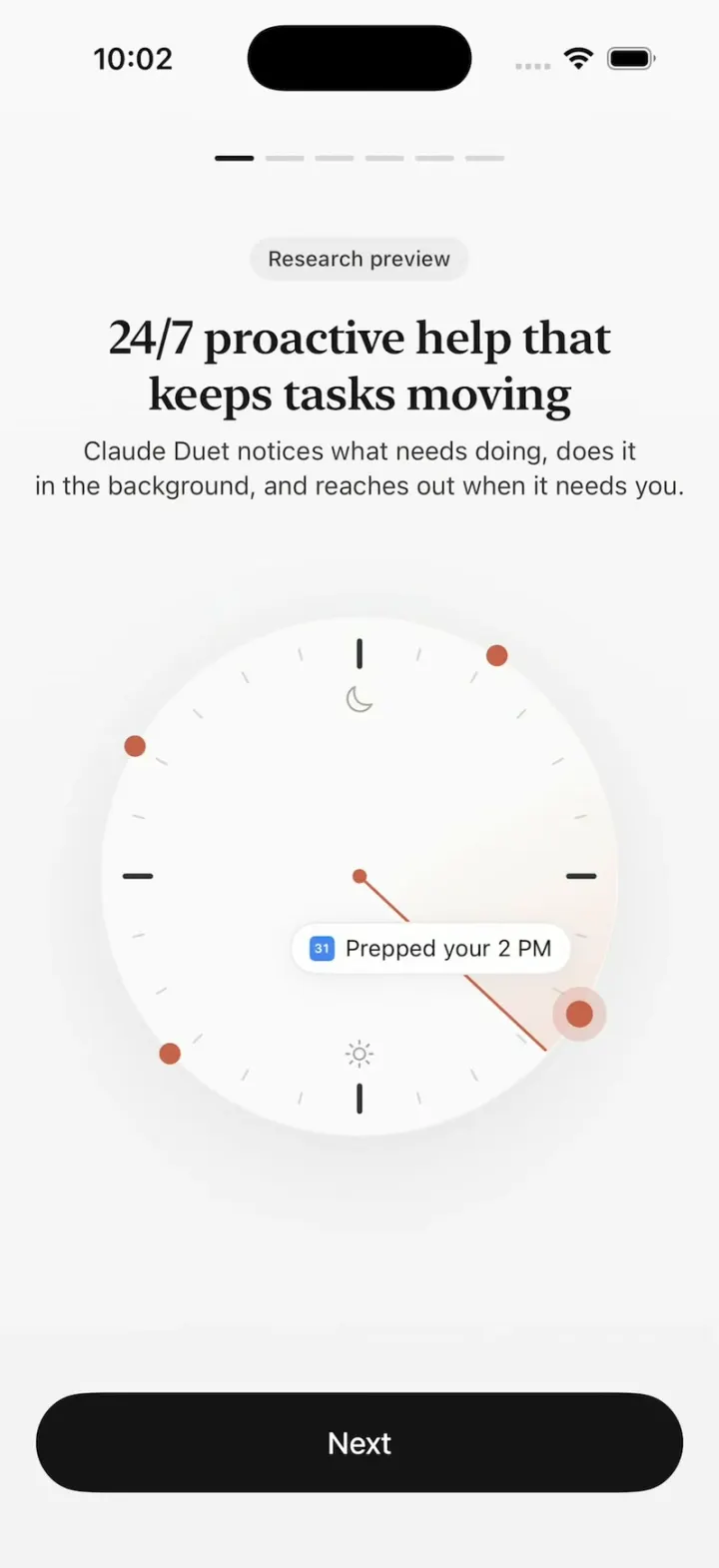 Claude Duet, onboarding app built with Vibecode