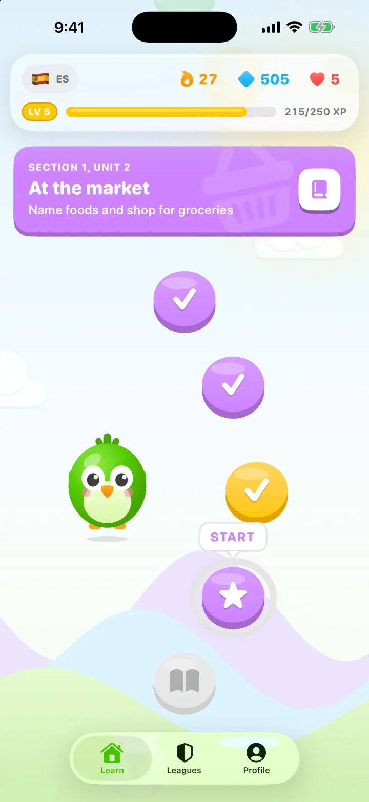 Lingo, education app built with Vibecode