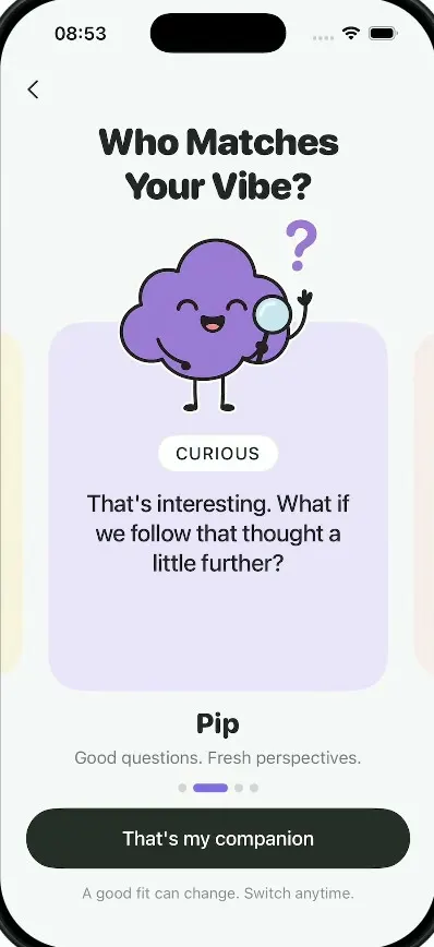 Milo, wellness app built with Vibecode