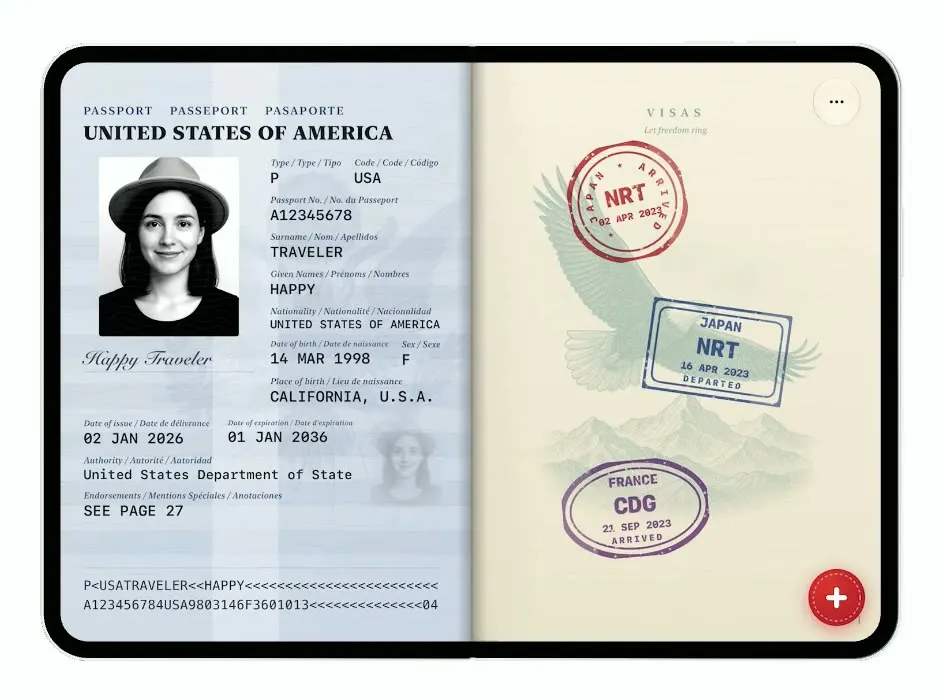 Passport template